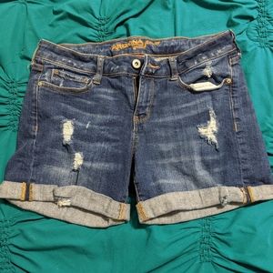 Arizona distressed stretch denim shorts